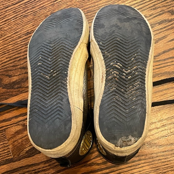 golden goose high top sneakers black and gold - Picture 6 of 8